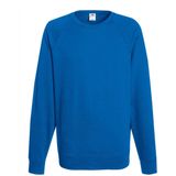 Fruit of the Loom - Sweater - Blauw - Heren - Raglan Mouwen - Ronde Hals - Katoen