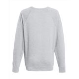 Fruit of the Loom - Basic Sweater - Grijs - Heren - Lichtgewicht - Raglan Mouwen