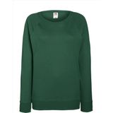 Sweater - Donkergroen - Ronde Hals - Raglan Mouwen - Dames