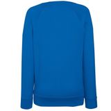 Fruit of the Loom - Sweater - Blauw - Raglan Mouwen - Ronde Hals - Dames