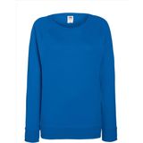Fruit of the Loom - Sweater - Blauw - Raglan Mouwen - Ronde Hals - Dames