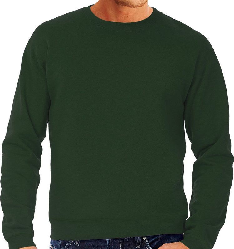 B&C - Sweater - Groen - Ronde Hals - Grote Maten - XXXL