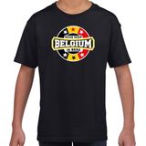 Bellatio Decorations - Have Fear Belgium Is Here - T-shirt - Zwart - Kids - België Supporter