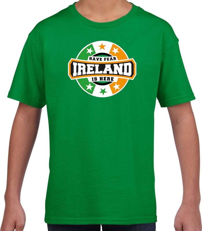 T-shirt - Groen - Katoen - Have Fear Ireland Is Here