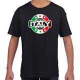 T-shirt - Zwart - Katoen - HAVE FEAR ITALY IS HERE
