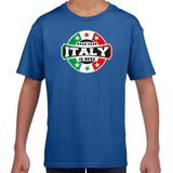 T-shirt - Blauw - Katoen - Voor Kinderen - Italië Supporters