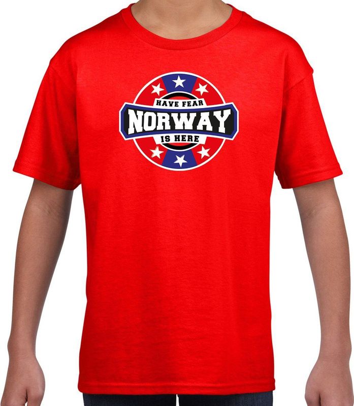 T-shirt - Rood - Katoen - Have Fear Norway Is Here