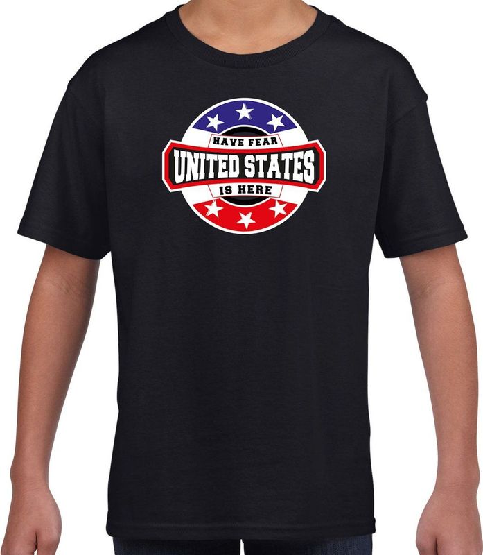 Have Fear - United States Is Here T-Shirt - Zwart - Katoen - Kids