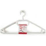 Plasticforte Kledinghangers - 5x - wit - kunststof - 40,5 cm - kledingkast opruimen