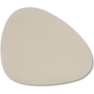 Zeller Placemats 8x lederlook beige tafel dekken onderleggers