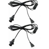 Lichtsnoeren - Zwart - DIY Lampen - 2x 400 cm