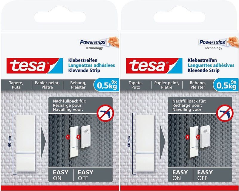 Tesa - Powerstrips - Wit - Kunststof - 18 Stuks