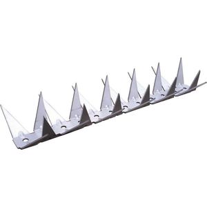 5x stuks anti klimstrips / vogelpinnen met metalen punten 1 meter - Antiklimstrips