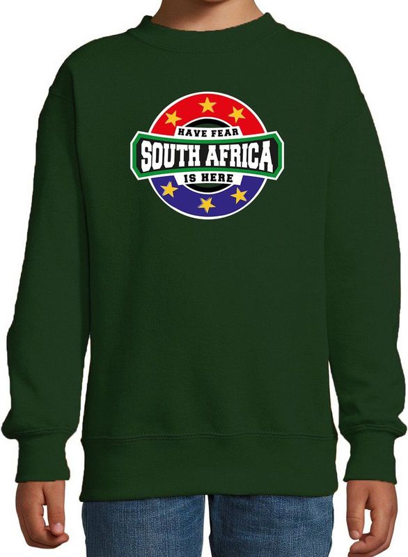 Have Fear - South Africa is Here - Sweater - Groen - 100% Katoen