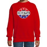 Sweater - Rood - Katoen - HAVE FEAR CROATIA IS HERE