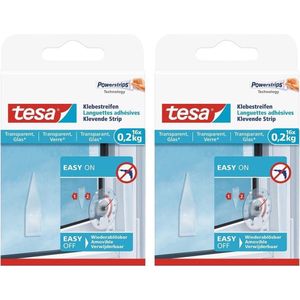 32x Tesa Powerstrips klein voor spiegels/ruiten klusbenodigdheden - Klusbenodigdheden - Huishouden - Plakstrips/powerstrips - Dubbelzijdig - Zelfklevend - Tape/strips/plakkers