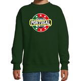 Bellatio Decorations - Sweater - Groen - Portugal Supporter - Kinderen