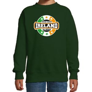 Bellatio Decorations - Have Fear Ireland is Here - Sweater - Groen - 100% Katoen