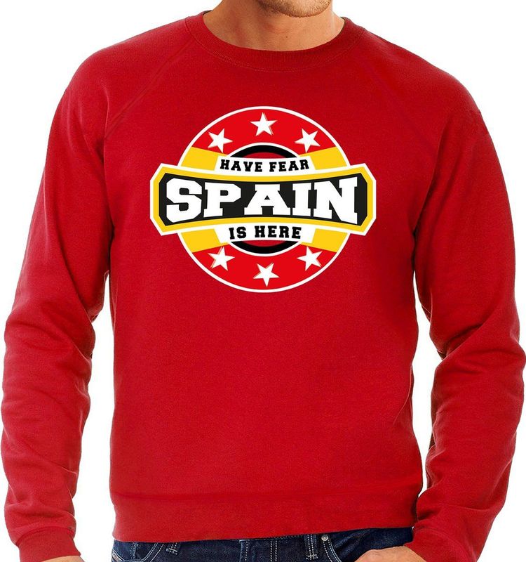 Sweater - Rood - Katoen - HAVE FEAR SPAIN IS HERE