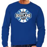 Bellatio Decorations - Have Fear Scotland Is Here - Sweater - Blauw - Heren