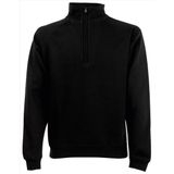 Fruit of the Loom - Fleece Sweater - Zwart - 70% Katoen/30% Polyester, Regular Fit, Oeko-Tex Keurmerk