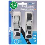 Set van 12x stuks caravan/camper fietsen spanbanden/sjorbanden/bindriemen 40 cm - Auto/caravan/camper fiets accessoires