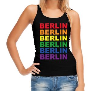 Bellatio Decorations - Berlin - Tanktop - Zwart - LHBT Evenement