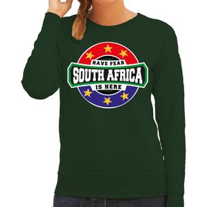Bellatio Decorations - South Africa - Sweater - Groen - 80% Katoen/20% Polyester
