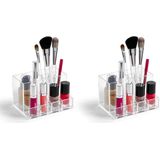 PlasticForte - Make-up Organizer - Transparant - Kunststof - 7-vaks