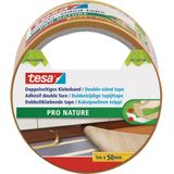 2x Tesa dubbelzijdig tapijttape op rol 5 meter - Pro Nature - Duurzaam klusmateriaal - Huishoudartikelen - Tapijttape - Dubbelzijdig tape