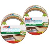 2x Tesa dubbelzijdig tapijttape op rol 5 meter - Pro Nature - Duurzaam klusmateriaal - Huishoudartikelen - Tapijttape - Dubbelzijdig tape