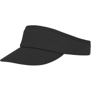 Zwarte zonneklep pet voor volwassenen - Katoenen verstelbare zwarte zonnekleppen - Dames/heren