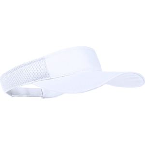 Zonneklep pet/Sunvisor - wit - voor volwassenen - Katoenen verstelbare zonnekleppen - Dames/heren