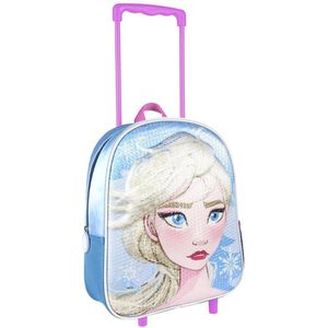 Disney Frozen Elsa trolley/reiskoffer rugtas voor kinderen 31 x 26 cm - Weekendtas/reistas - Reis kinderkoffer