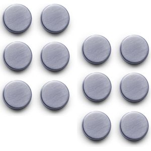 12x Ronde magneten extra sterk RVS 2,7 cm - Magneten