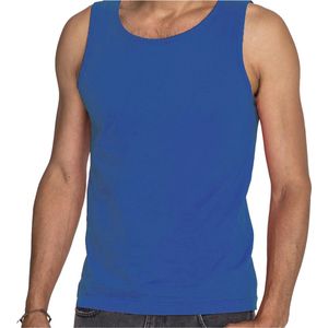 Fruit of The Loom - Tanktop - Blauw - Katoen - Mouwloos