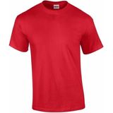 Gildan - Katoenen T-shirt - Rood - 100% Katoen - Set van 3 Stuks