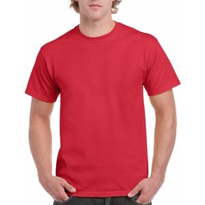 Gildan - Katoenen T-shirts - Rood - 100% Katoen - Set van 3