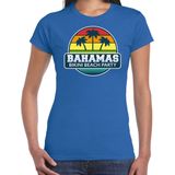 Bellatio Decorations - T-shirt - Blauw - Bahamas Zomer - Dames