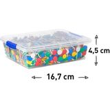 Plasticforte - Opbergbox - Transparant - Kunststof - 0,5 Liter