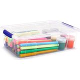 PlasticForte Opbergbox met deksel - 2 liter - transparant - kunststof