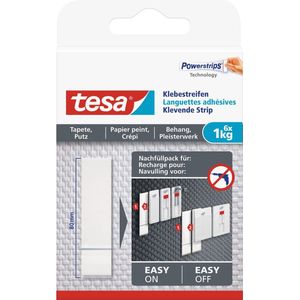 12x Tesa Powerstrips gevoelige oppervlakken klusbenodigdheden - Klusbenodigdheden - Huishouden - Plakstrips/powerstrips - Dubbelzijdig - Zelfklevend - Tape/strips/plakkers