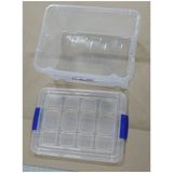 Plasticforte Opslagbakken met deksel - 16 liter - 40 x 30 x 21 cm - Organizers - transparant - kunststof