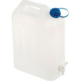 2x Jerrycans/watertanks 20 liter met tapkraantje - Jerrycan voor water
