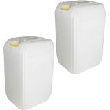 2x Jerrycans/watertanks 25 liter - Jerrycan voor water