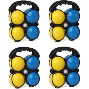Kleine jeu de boules sets met 16 gekleurde ballen in draagtas - Jeu de Boules