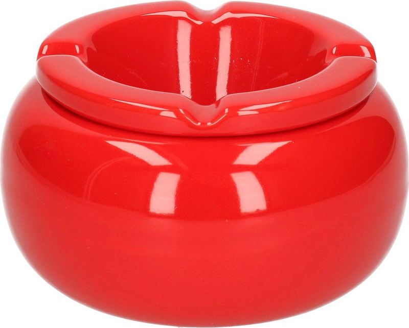 Ronde rode storm asbak 11 cm - Asbakken