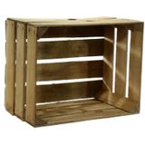 Set van 5x Stuks Gebruikte Houten Fruitkisten  30 X 40 X 50 cm - Decoratie Voor Huis en Tuin