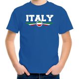Bellatio Decorations - Fun T-shirts - Blauw - Italië - Kinder T-shirt