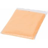 Voordeelset van 6x stuks wegwerp regenponcho oranje voor volwassenen